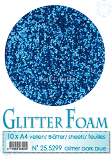 Afbeelding van Glitter Foam A4 sheet Dark blue