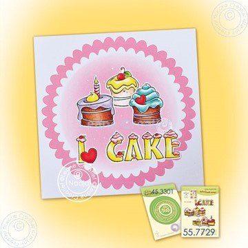 Image de I love cake stamp