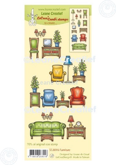 Picture of LeCreaDesign® combi clear stamp Furniture