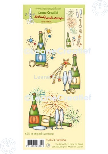Picture of LeCreaDesign® combi clear stamp Fireworks