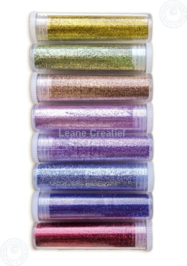 Image sur Assortiment de paillettes ultra fines de 8 couleurs en tubes