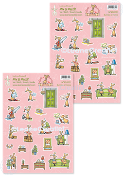 Bild von Mix & Match Blätter A4 Bunnies, Zu Hause