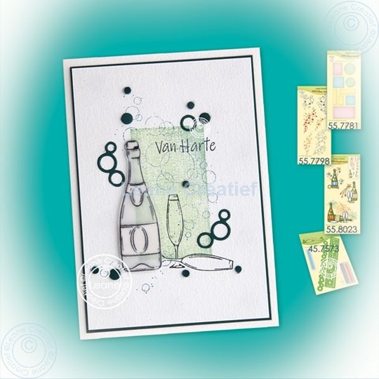 Afbeelding van Celebration card & combi stamp