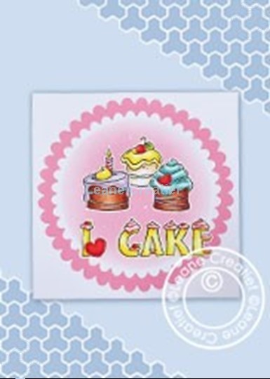 Image sur I love cake stamp