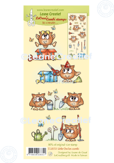 Image sur LeCreaDesign® tampon clair à combiner Owlies-Hiboux 