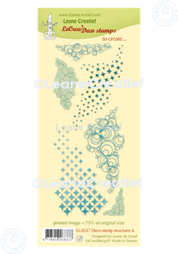 Afbeeldingen van LeCreaDesign® deco clear stamp Structuren 6.