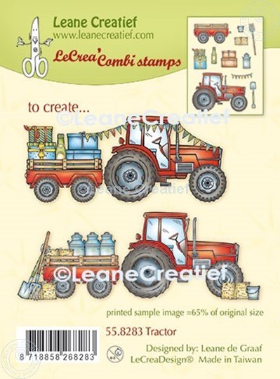 Picture of LeCreaDesign® combi clear stamp Tractor   