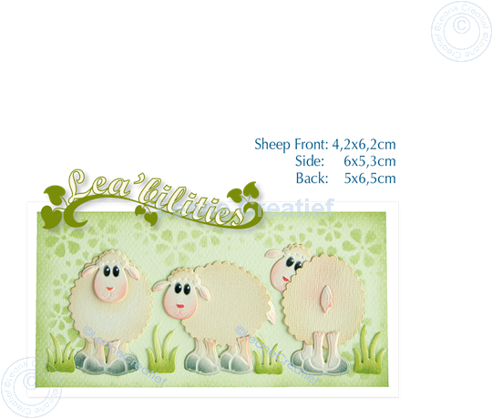 Picture of Lea’bilitie® Sheep cut and embossing die