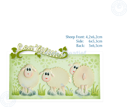 Afbeelding van Lea’bilitie® Schaap snij en embossing mal                               