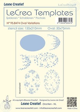 Bild von Schablone Oval Variationen