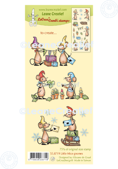 Image sur LeCreaDesign® tampon clair à combiner Petites gnomes souris