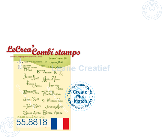 Picture of LeCreaDesign® clear stamp Vœux de Noël Français