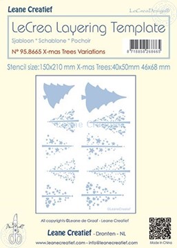 Image de Pochoir en couches, Variétés d'arbres de Noël