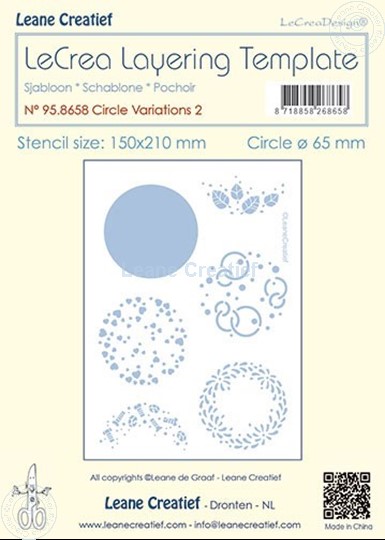 Bild von Layering Schablone Kreis Variationen nº 2