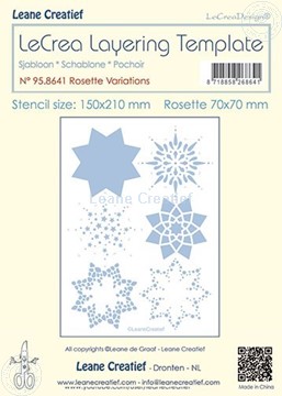 Picture of Layering Template Rosette variations
