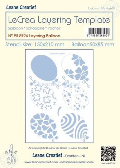 Bild von Layering Schablone Ballon