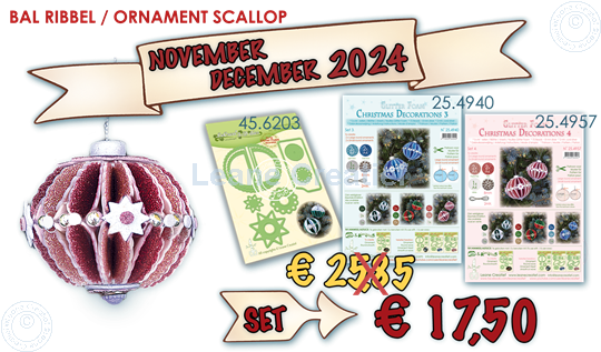 Image sur Set 121 Glitter Ornament scallop 2