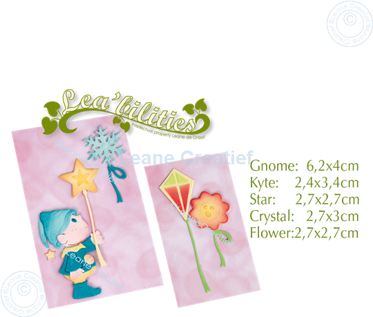 Afbeelding van Lea’bilitie® kleine Kabouter snij en embossing mal