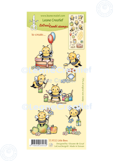 Bild von LeCreaDesign® Silikon Kombi Stempel Bienen